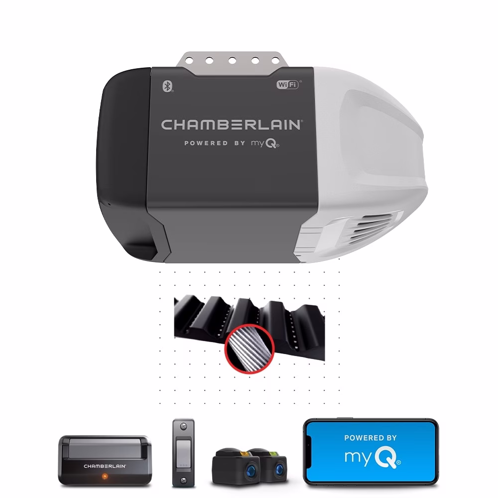 Chamberlain 1/2 HP Quiet Belt Drive Smart Garage Door Opener